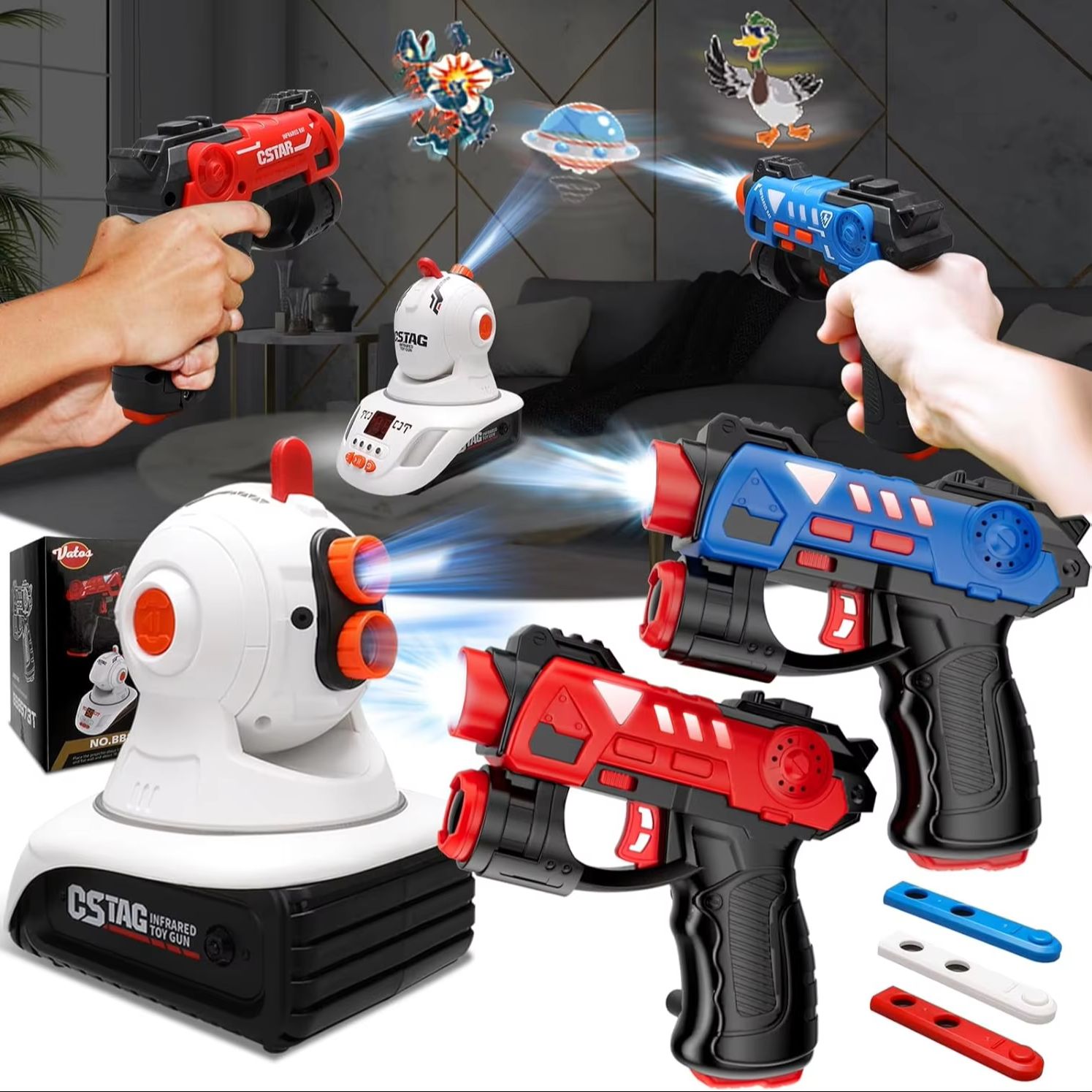 Laser Tag Set Kids - VATOS Proyektor Tag Laser Inframerah Permainan