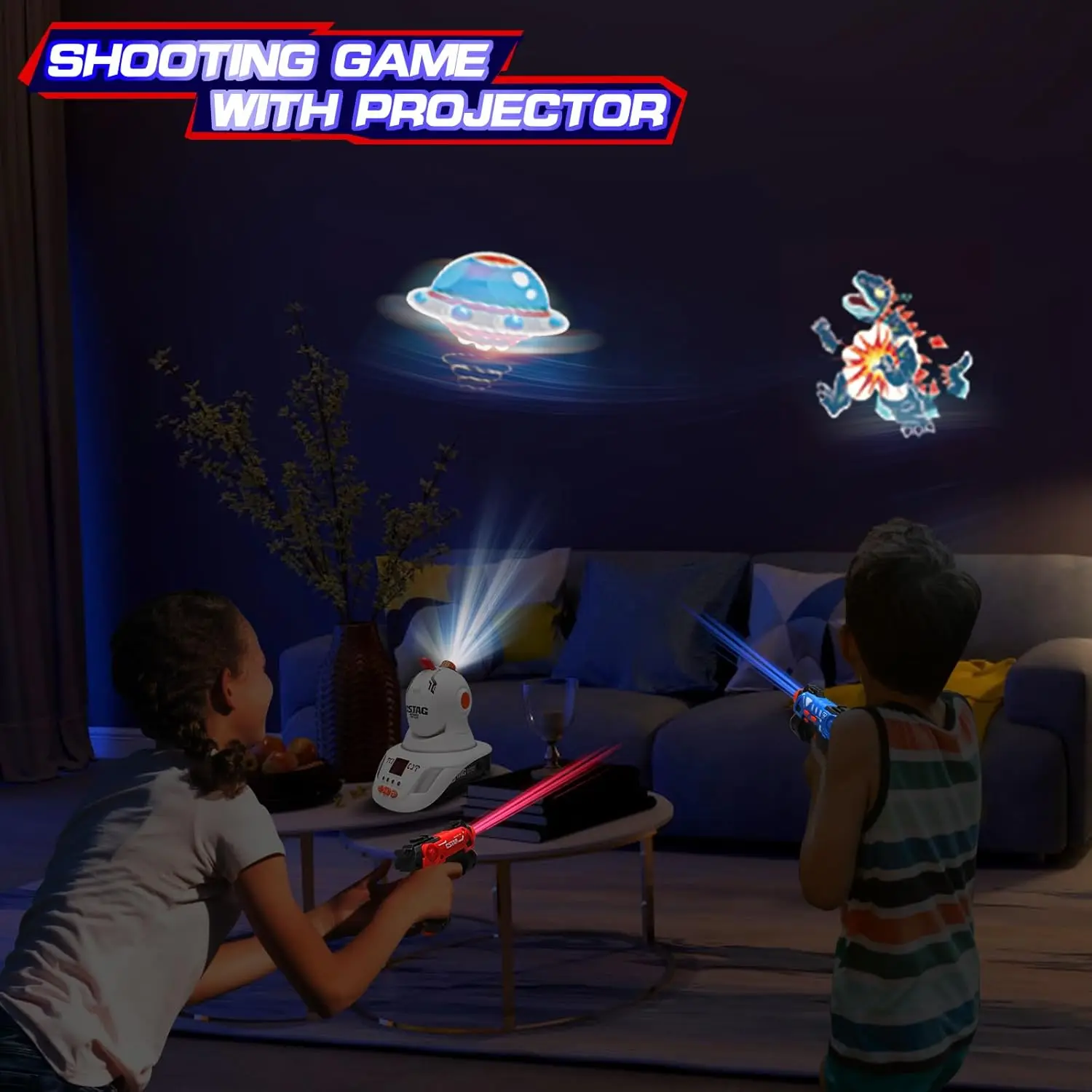 Laser Tag Set Kids - Set Blaster Laser Tag 2 Pemain,