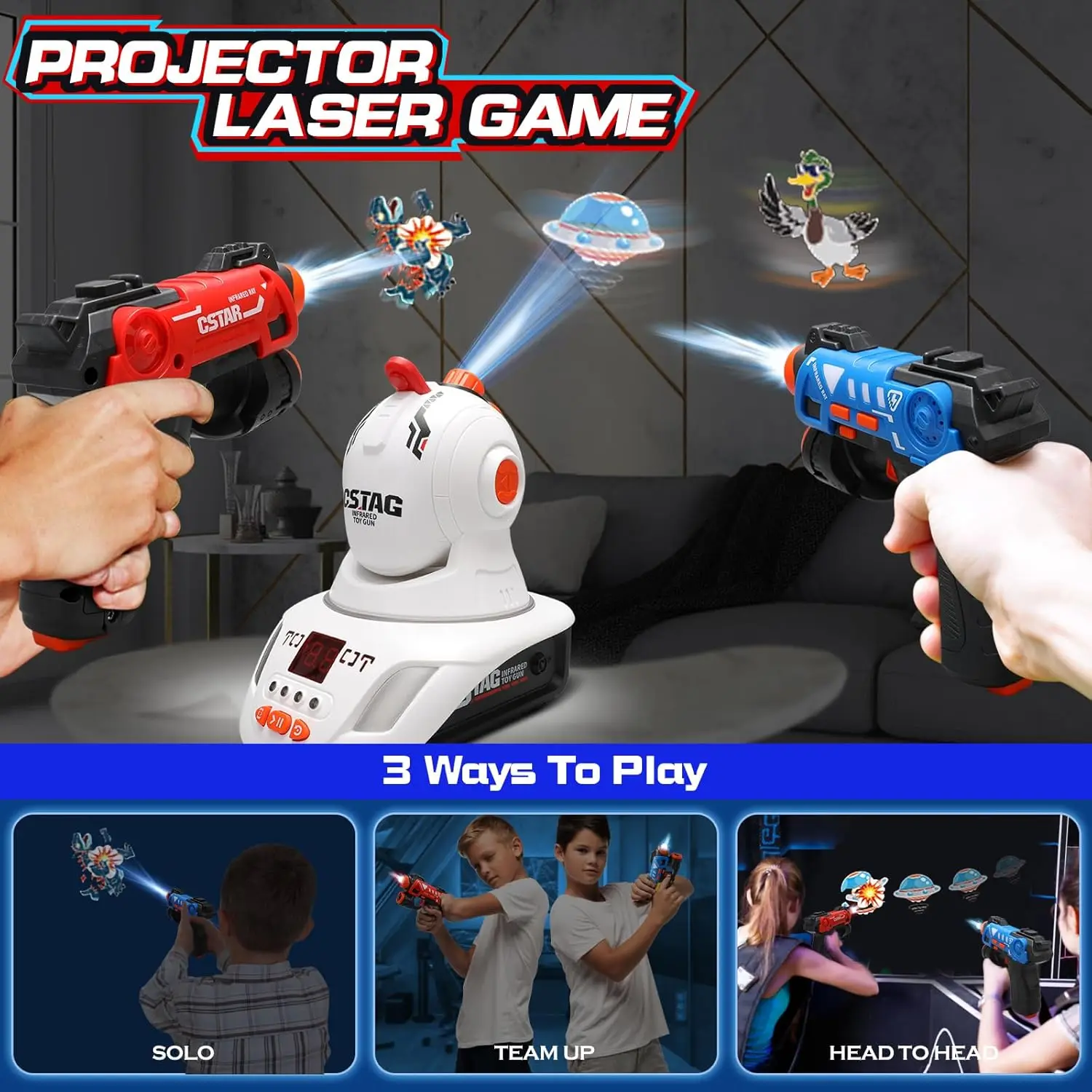 Laser Tag Set Kids - Set Pistol Laser Tag dengan Target