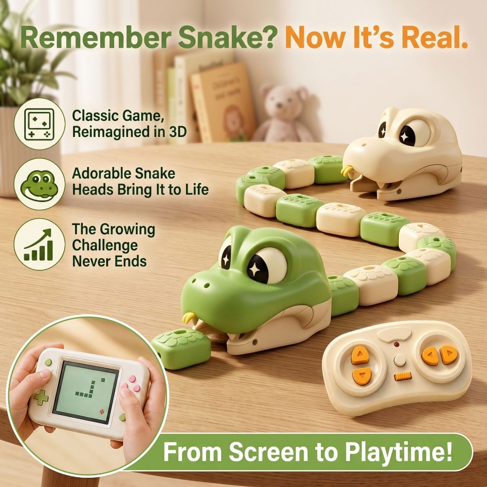 Kids Toys Remote Car - Mainan Ular Serakah yang Dikendalikan Jarak