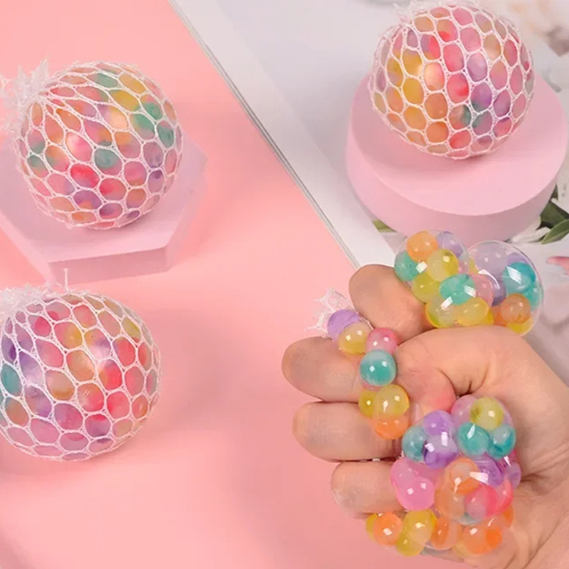 Kids Quiet Toys - Bola Pelangi Penghilang Stres Sensorik Mainan