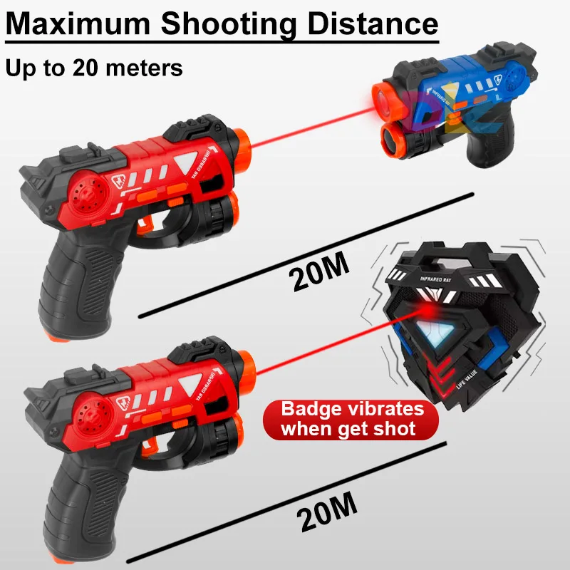Set Senjata Pertempuran Infram - Laser Tag Set Kids ulasan dan harga