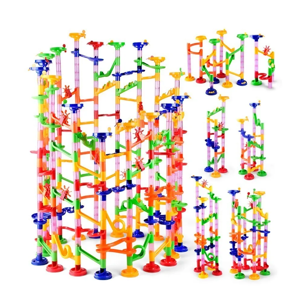 50-142PCS Mainan Bola Labirin  - Marble Run Set ulasan dan harga