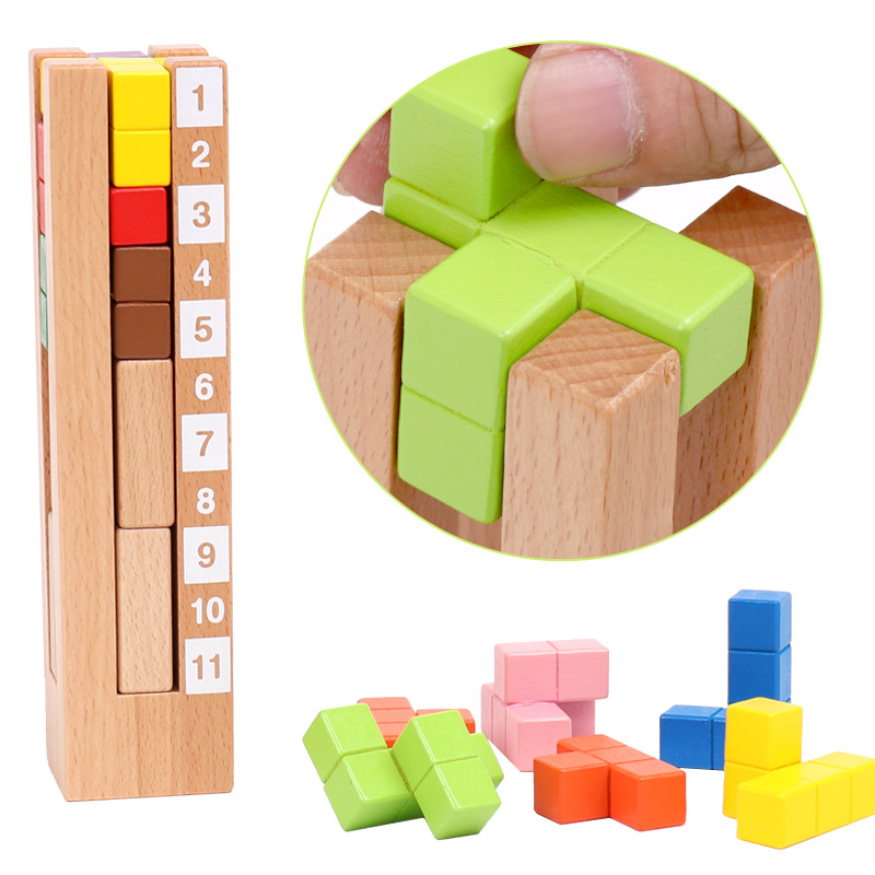 Menara Blok Kayu Mainan Pendid - Kids Toys Now ulasan dan harga