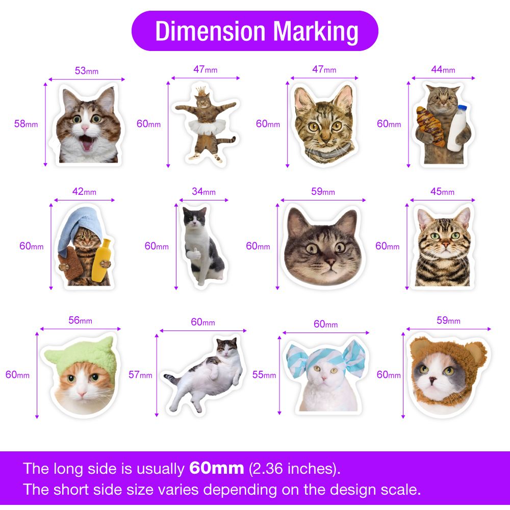 Stiker kucing lucu DIY hadiah  - Kids Toys Clipart ulasan dan harga