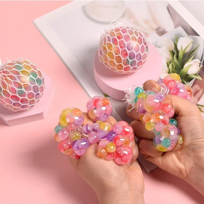 Bola Pelangi Pereda Stres Sens - Kids Quiet Toys ulasan dan harga