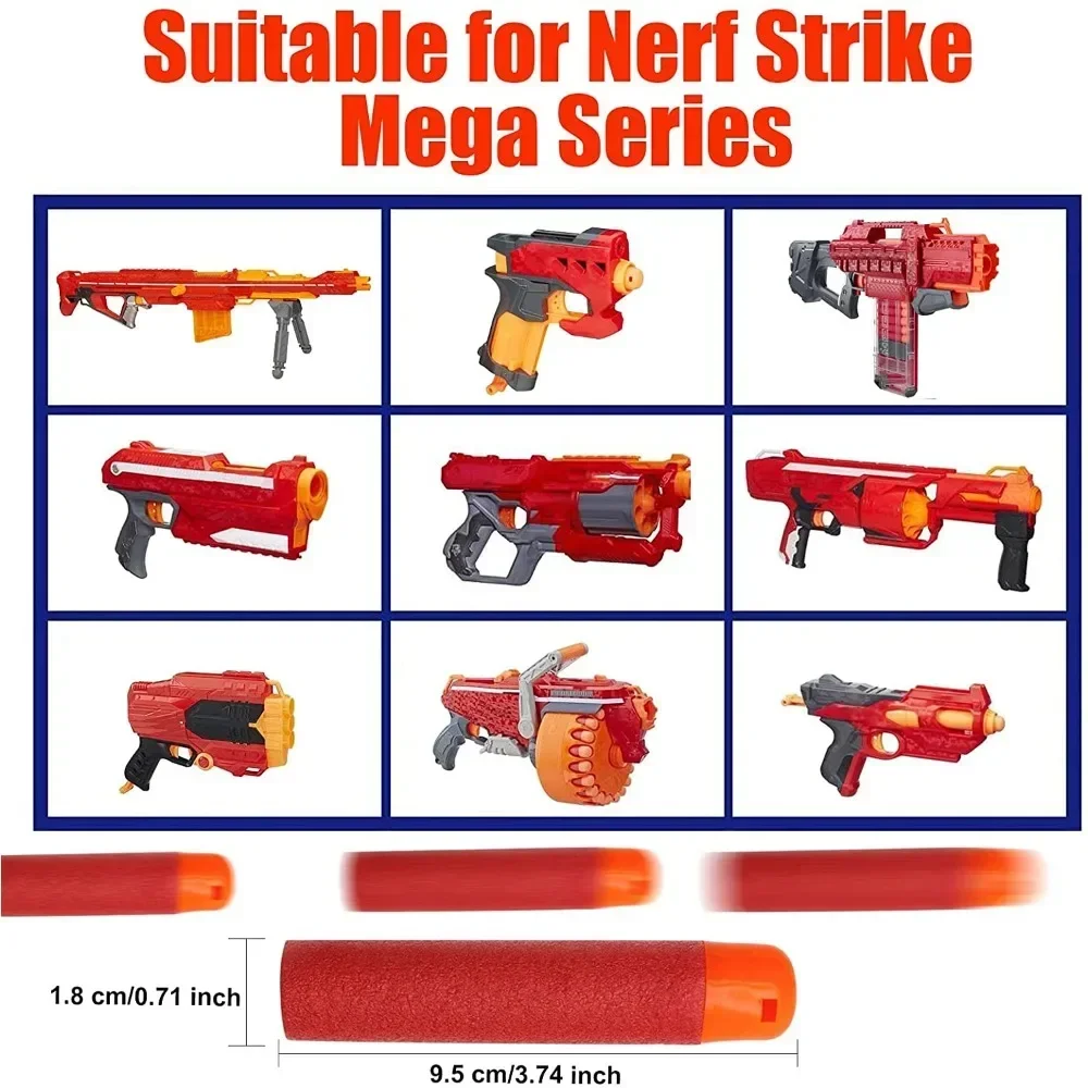 Peluru isi ulang Mega Dart, 36 - Foam Dart Gun ulasan dan harga