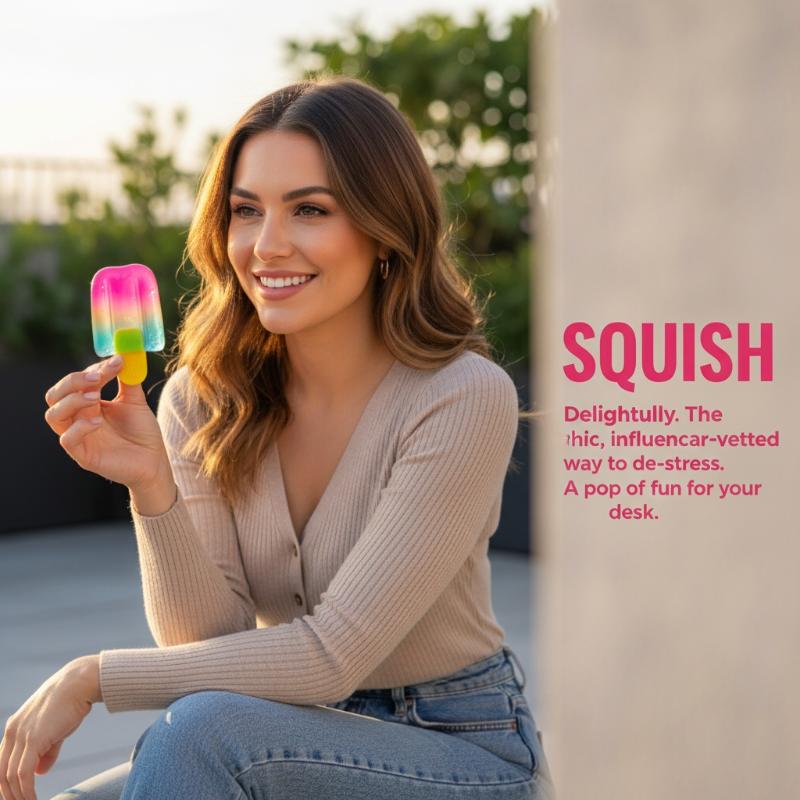 Kubus Es Krim Squishy Sensoris - Kids Quiet Toys ulasan dan harga
