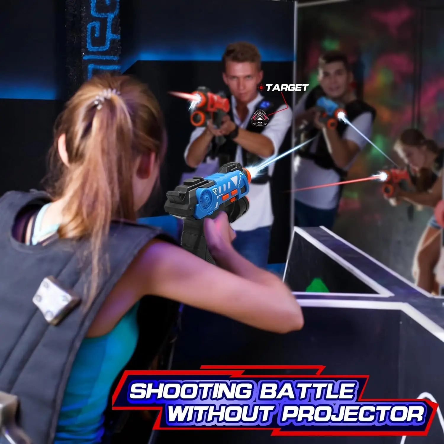 Set Pistol Laser Tag dengan Ta - Laser Tag Set Kids ulasan dan harga