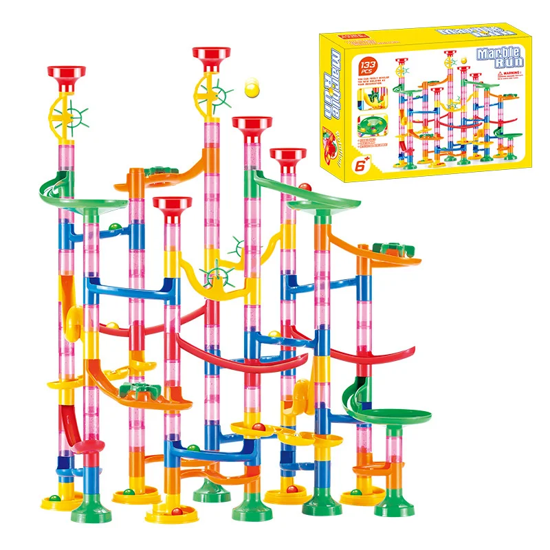 50-142PCS Mainan Bola Labirin  - Marble Run Set ulasan dan harga