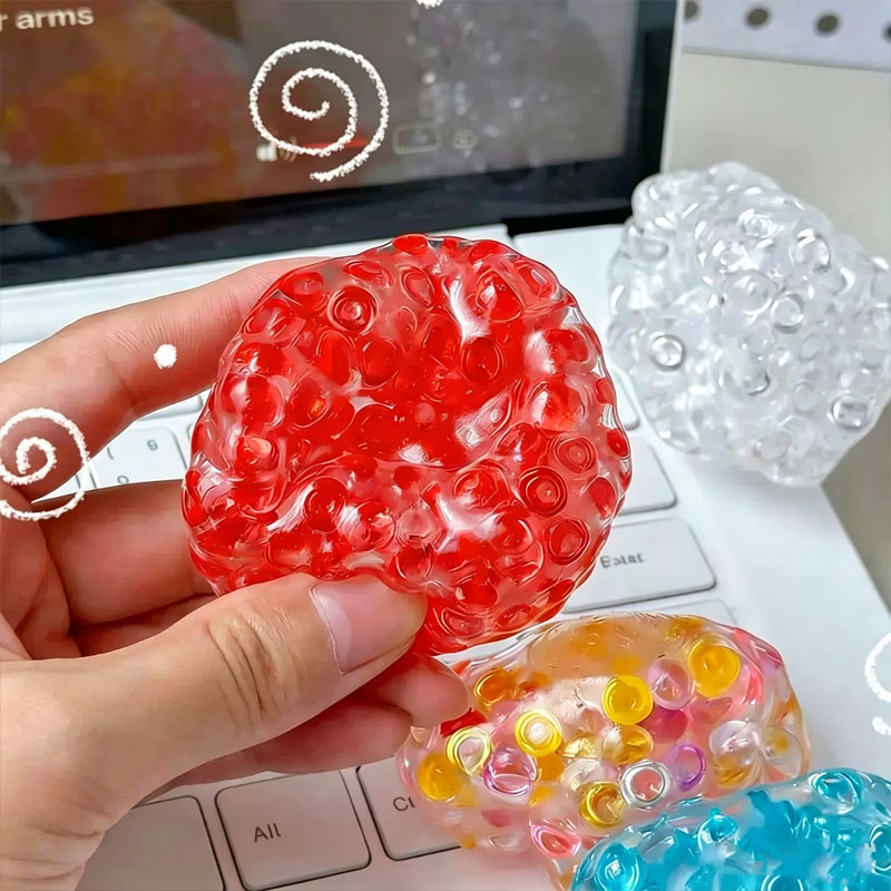 Bola Squishy Manik-manik Es Ma - Kids Quiet Toys ulasan dan harga