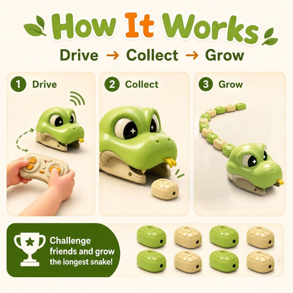 Mainan Ular Serakah yang Diken - Kids Toys Remote Car ulasan dan harga