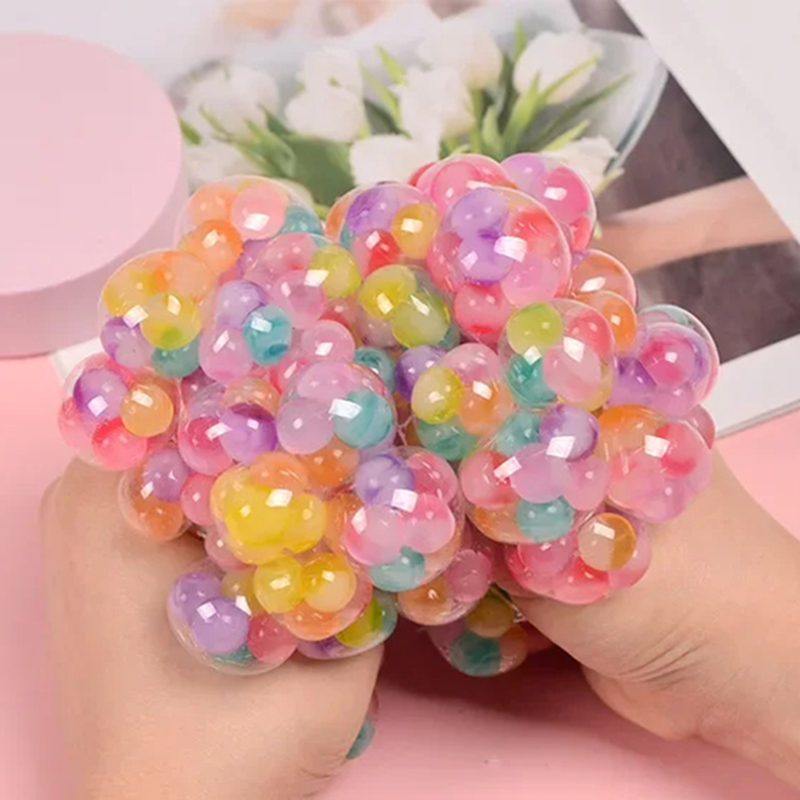 Bola Pelangi Penghilang Stres  - Kids Quiet Toys ulasan dan harga