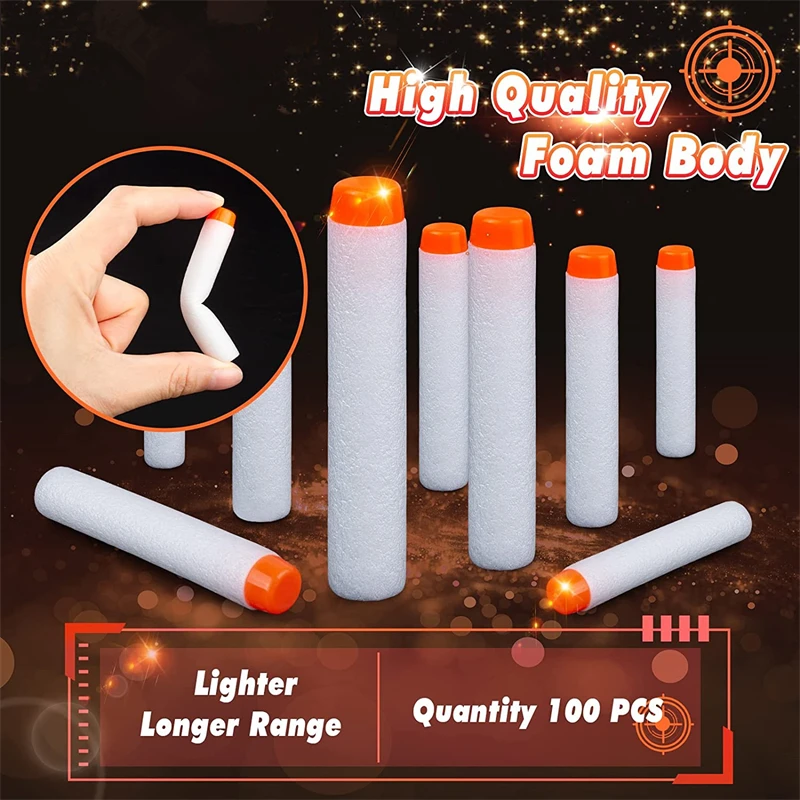 100 Buah Anak Panah Isi Ulang  - Foam Dart Gun ulasan dan harga