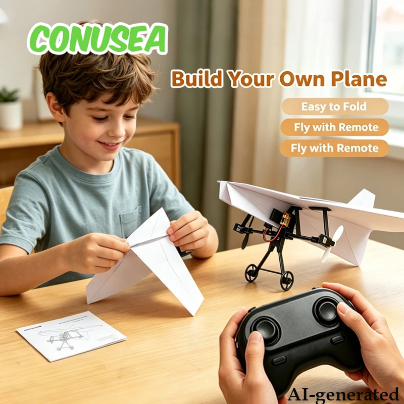 Pesawat Kertas Kendali Jarak J - Kids Toys Vehicle ulasan dan harga